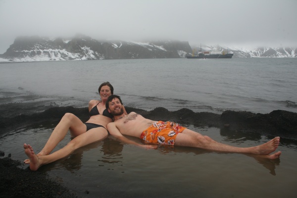 The antarctic swimming pool