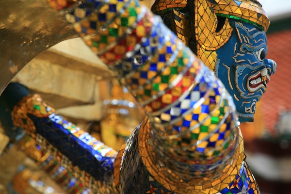 Detail of statue, Wat Phra Kaew